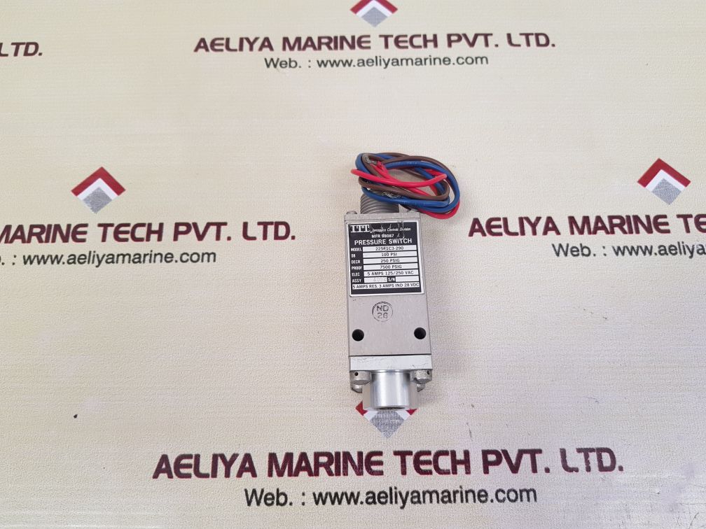 Itt 225p1c3-290 pressure switch