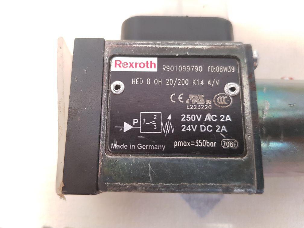 Rexroth hed 8 0h 20/200 k14 a/v pressure switch r901099790