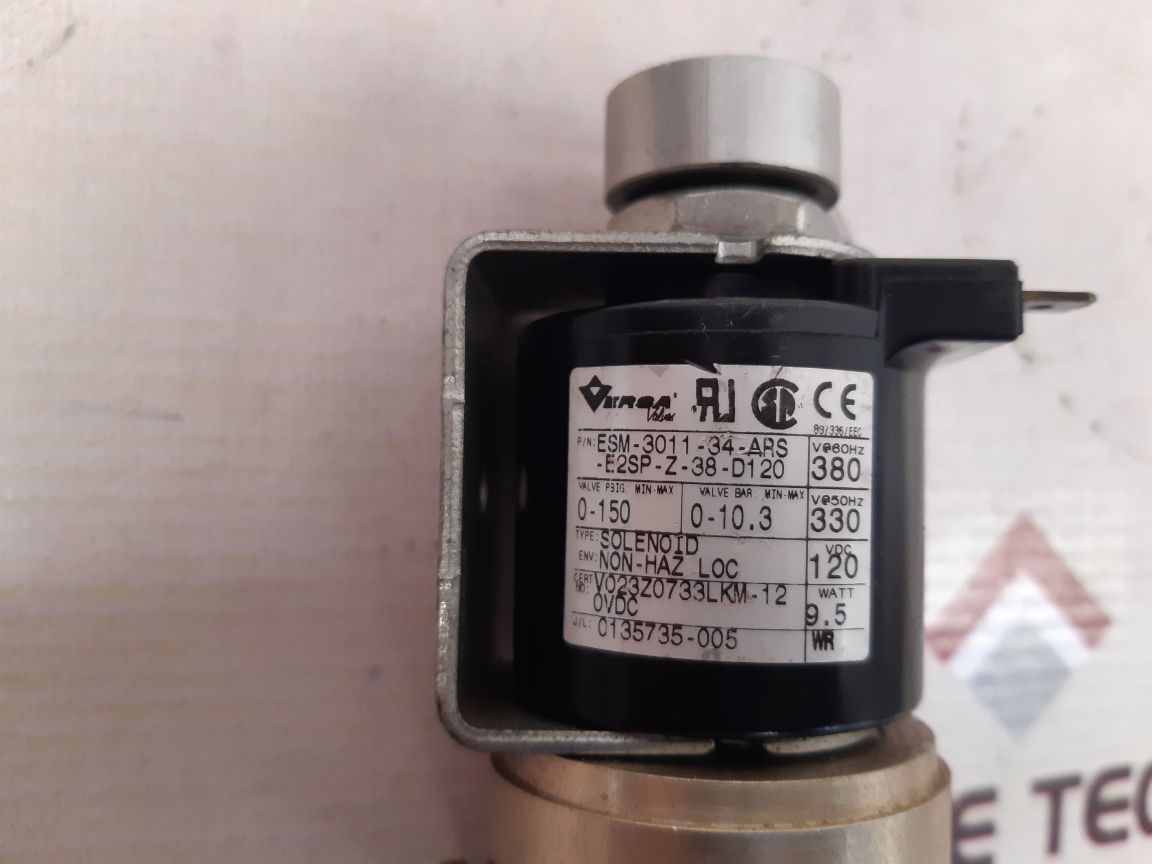 Versa esm-3011-34-ars-e2sp-z-38-d120 splenoid valve New 