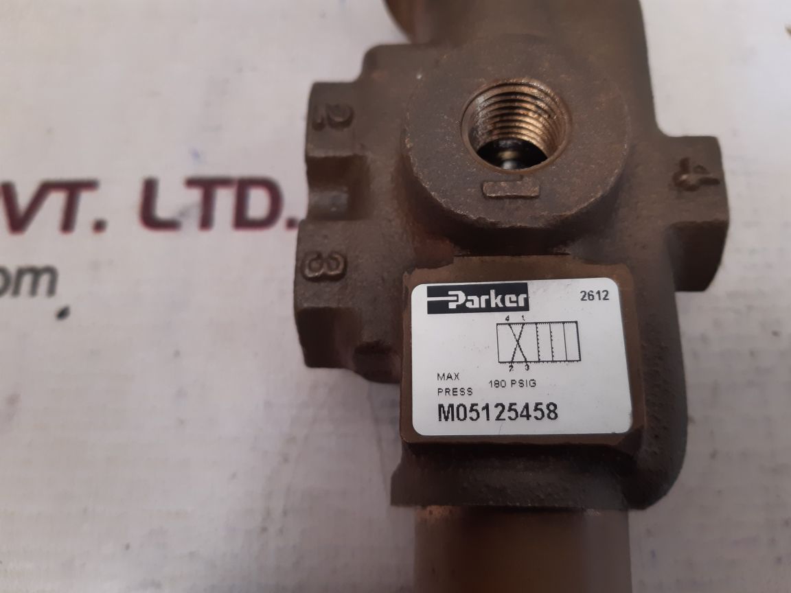 Parker m05125458 valve max press 180 psig 