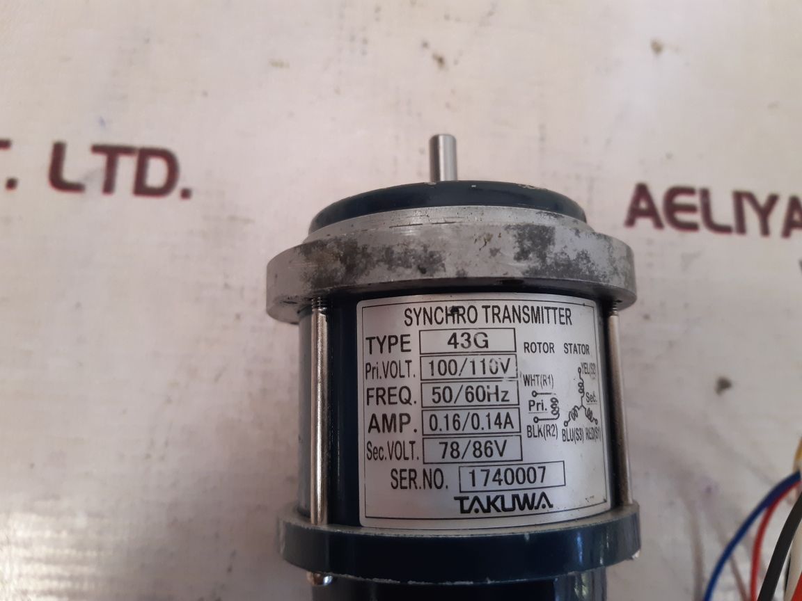 Takuwa 43g synchro transmitter 100/ 110v 50/60hz 