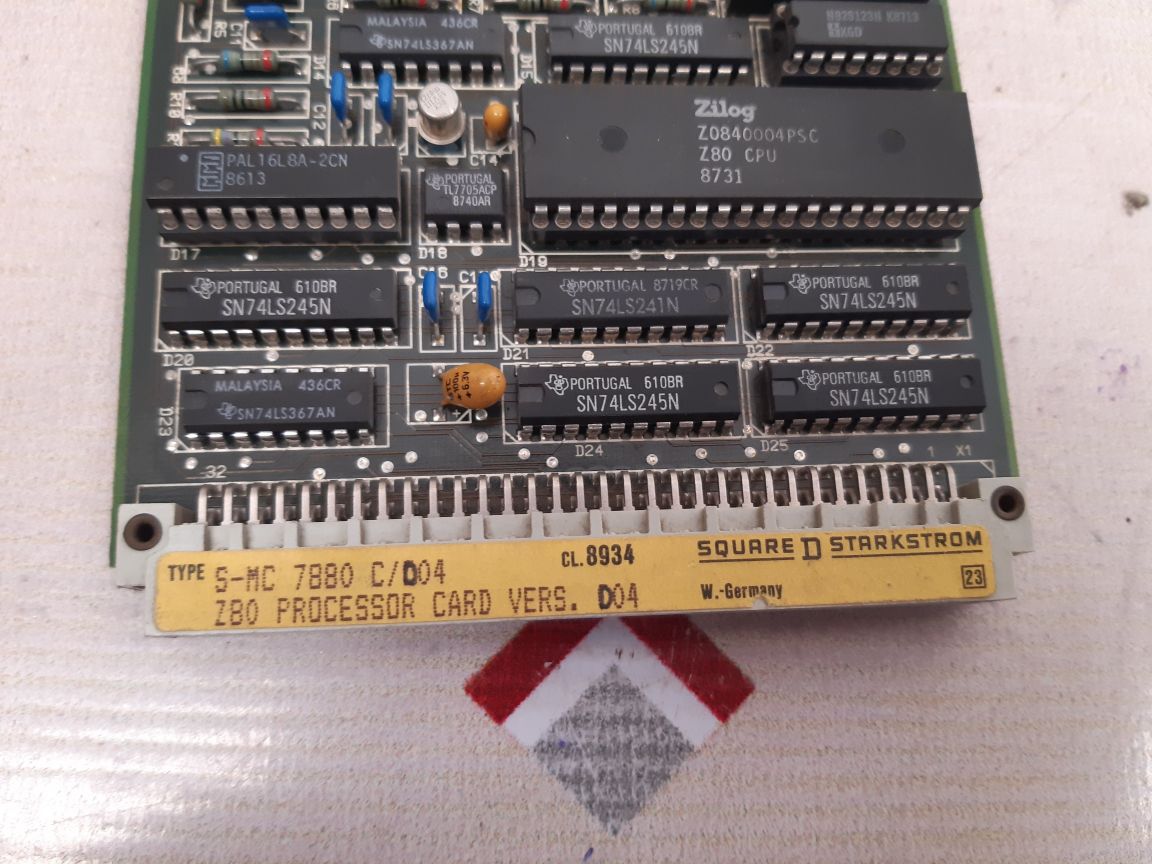 Square d s-mc 7880 c/d04 processor card