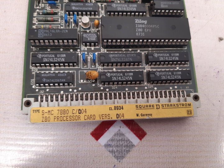 Square d s-mc 7880 c/d04 processor card