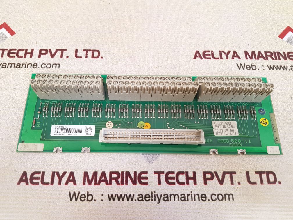 Abb 2668 500-11 terminal unit board used