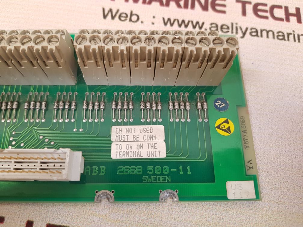 Abb 2668 500-11 terminal unit board used