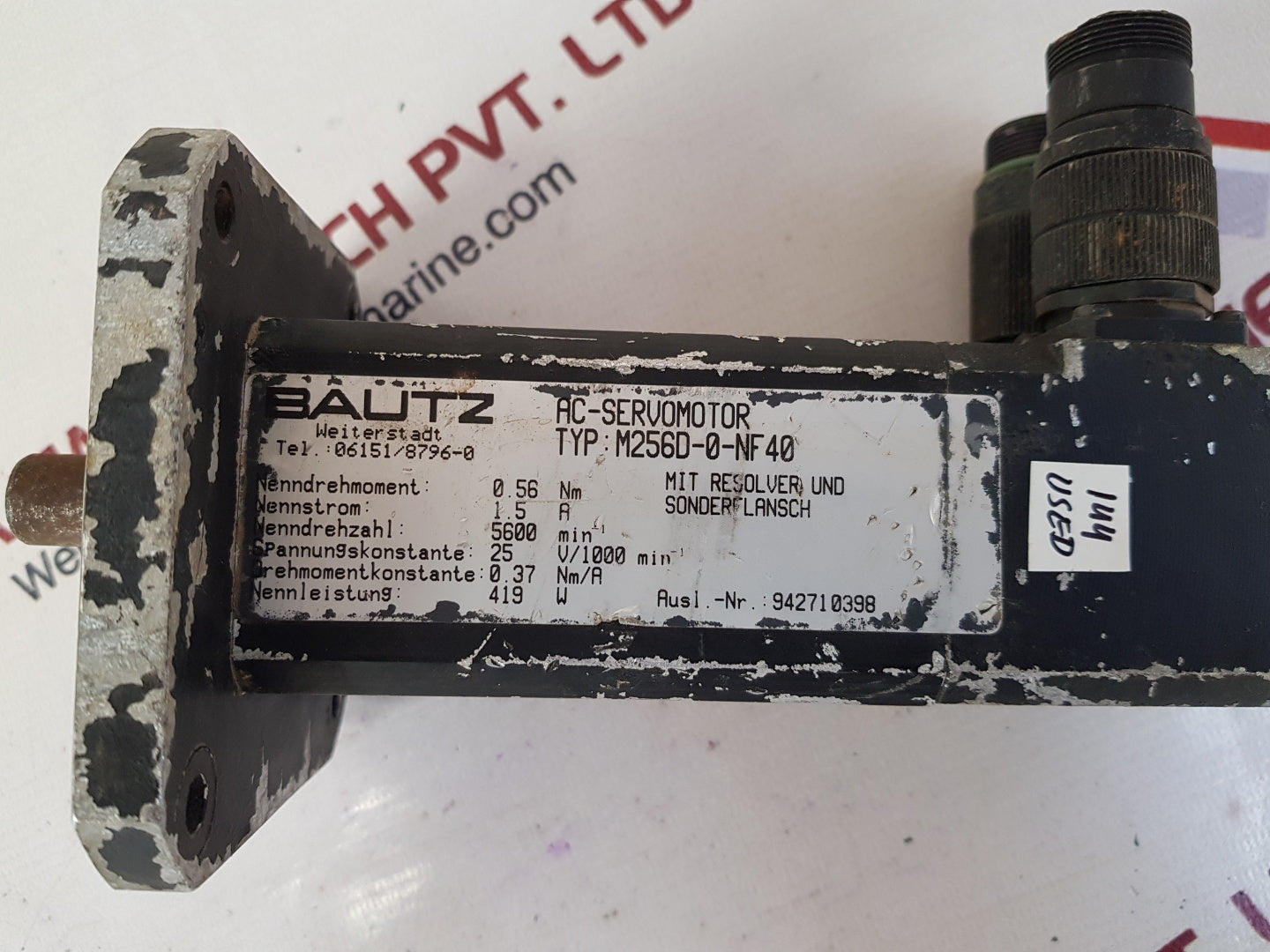 Bautz m256d-0-nf40 ac-servo motor