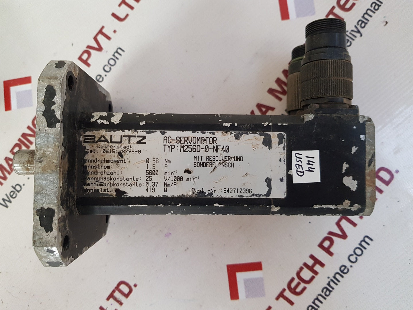 Bautz m256d-0-nf40 ac-servo motor