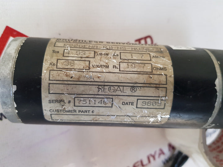 Pacific scientific r22gena-r1-ns-nv-02 brushless servo motor