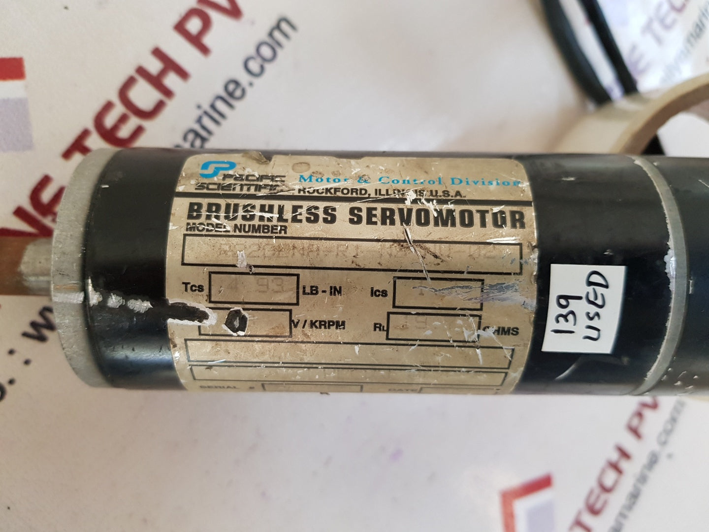 Pacific scientific r22gena-r1-ns-nv-02 brushless servo motor