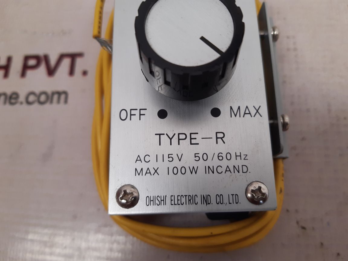 Ohishi electric type-r dimmer ac 115v 50/60 hz