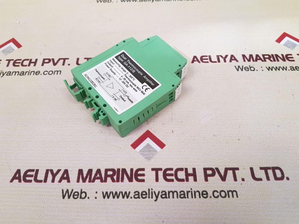 Kongsberg ga-112/b dual thermocouple amplifier