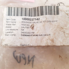 400125-197 solenoid valve coil