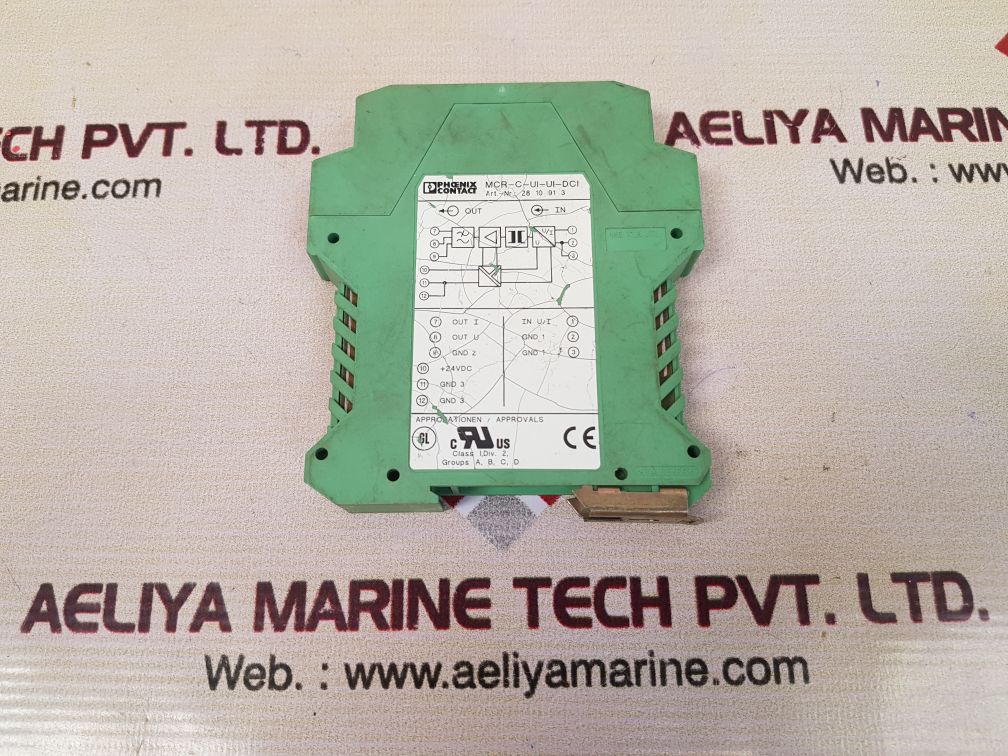 Phoenix contact mcr-c-ui-ui-dci signal converter used