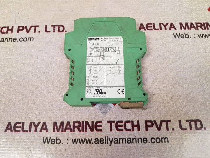 Phoenix contact mcr-c-ui-ui-dci signal converter used