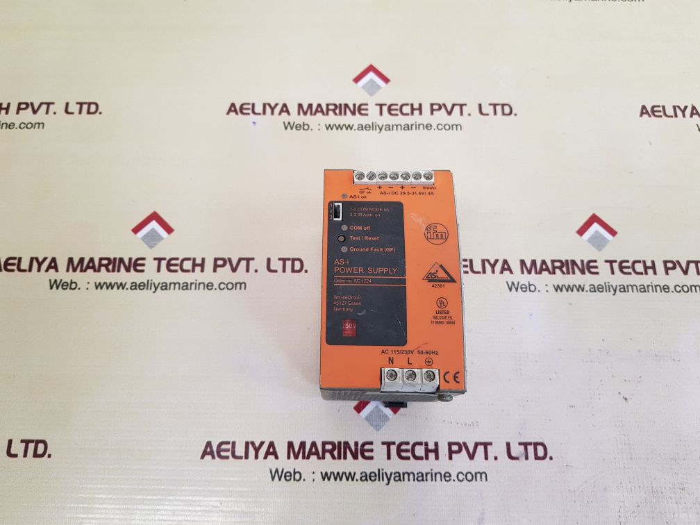 Ifm electronic ac 1224 as-i power supply 