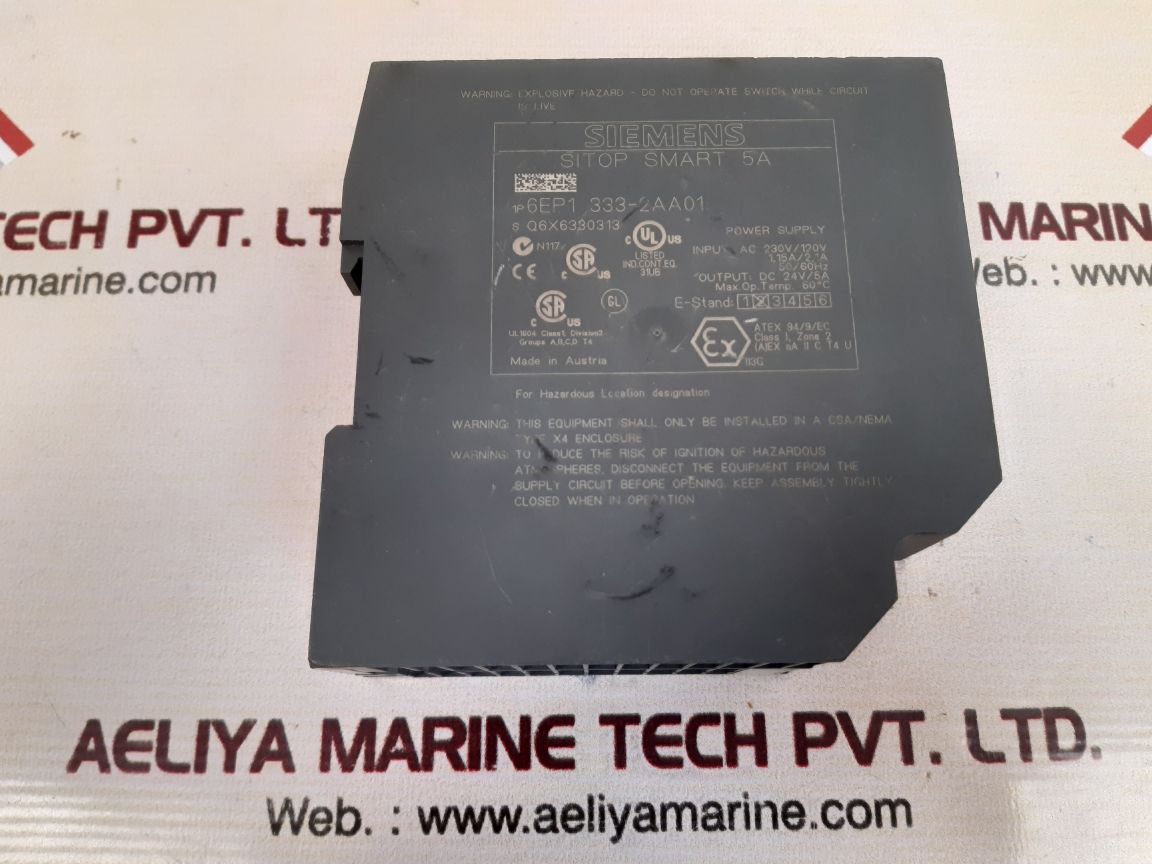 Siemens 6ep1 333-2aa01 sitop power supply