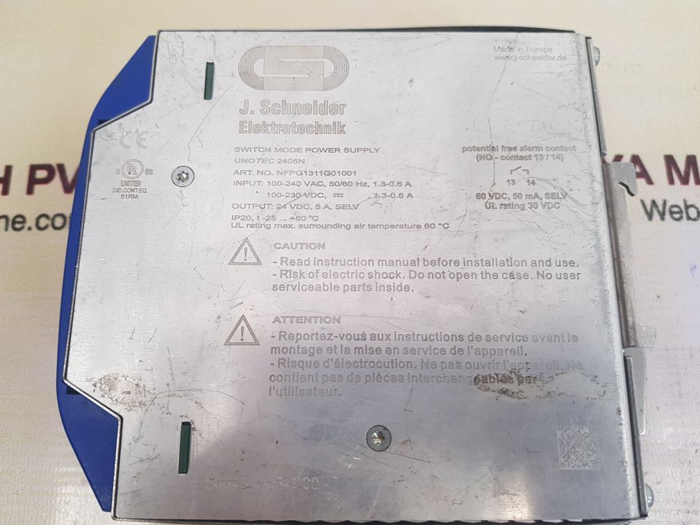 J.schneider unotec 2405n switch mode power supply nfpg1311g01001