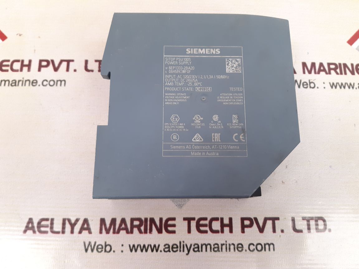 Siemens 6ep 1333-2ba20 sitop psu100s power supply