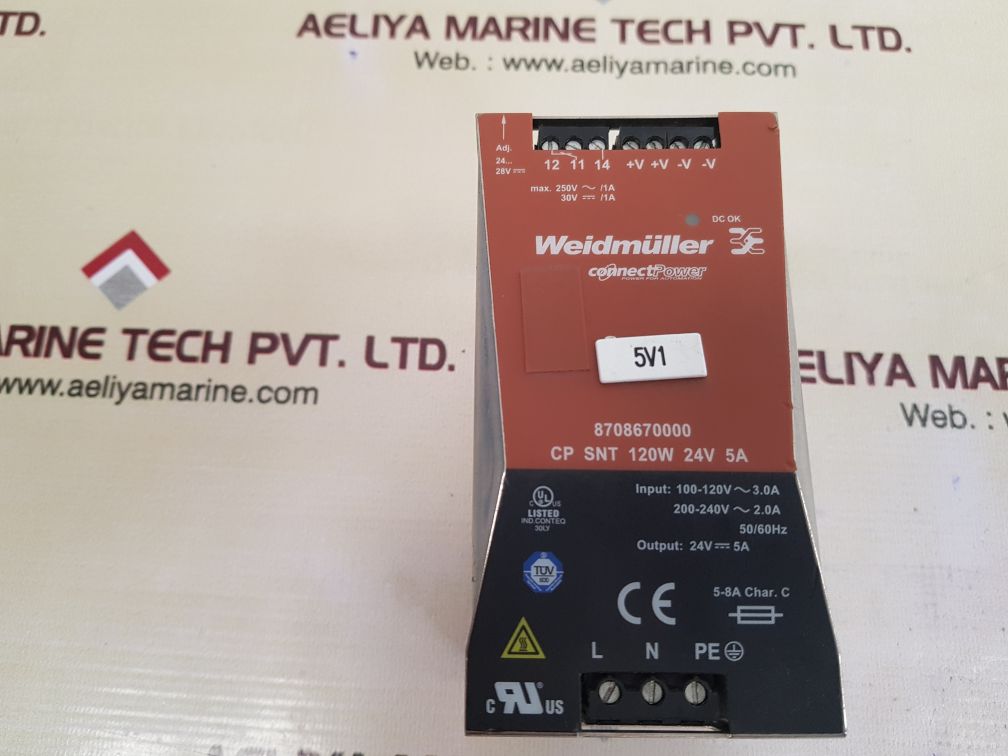 Weidmuller 8708670000 connect power supply