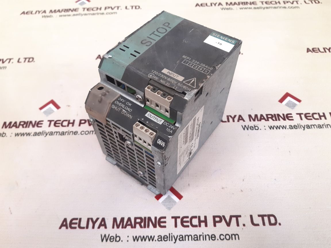 Siemens 6ep1 334-3ba00 power supply used