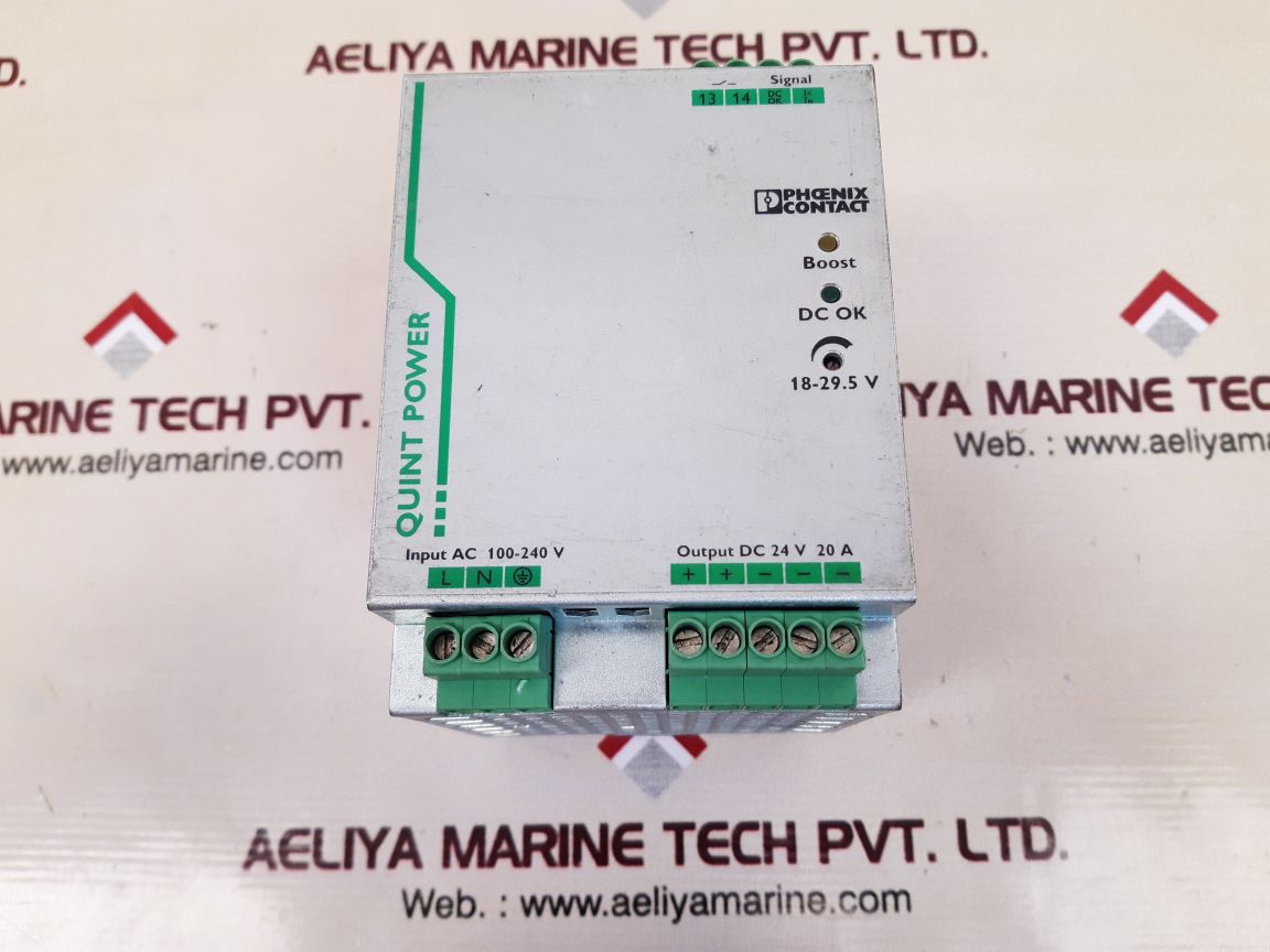 Phoenix contact quint-ps/1ac/24dc/20 power supply