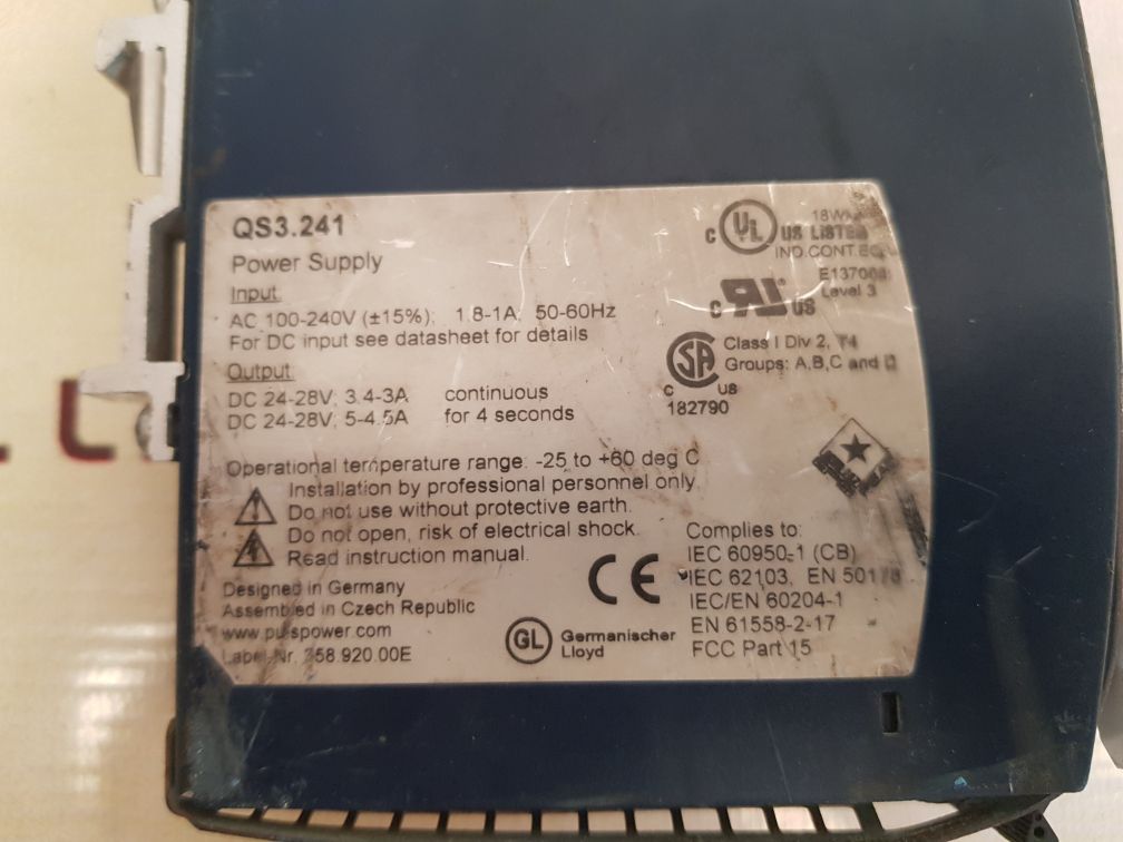 Puls power qs3.241 power supply