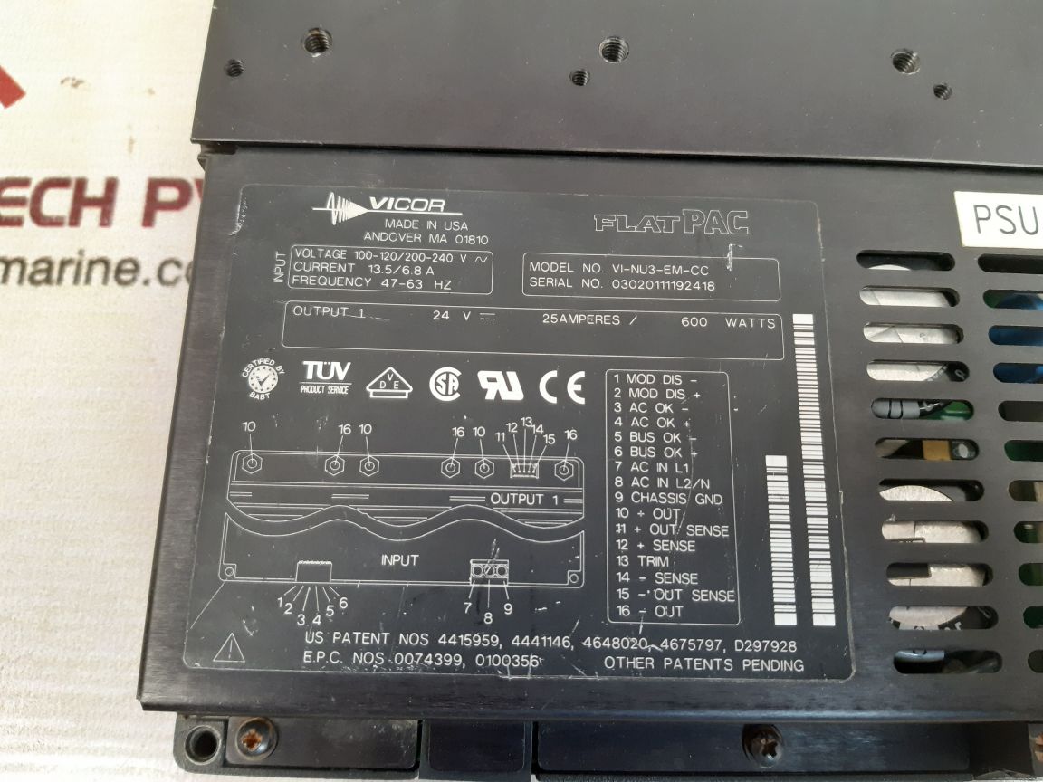 Vicor vi-nu3-em-cc switching power supply