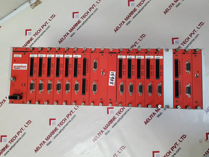 Promicon systems sbr-2x9 rack with card pcq-4,dio-6,sdc-2,cpu 