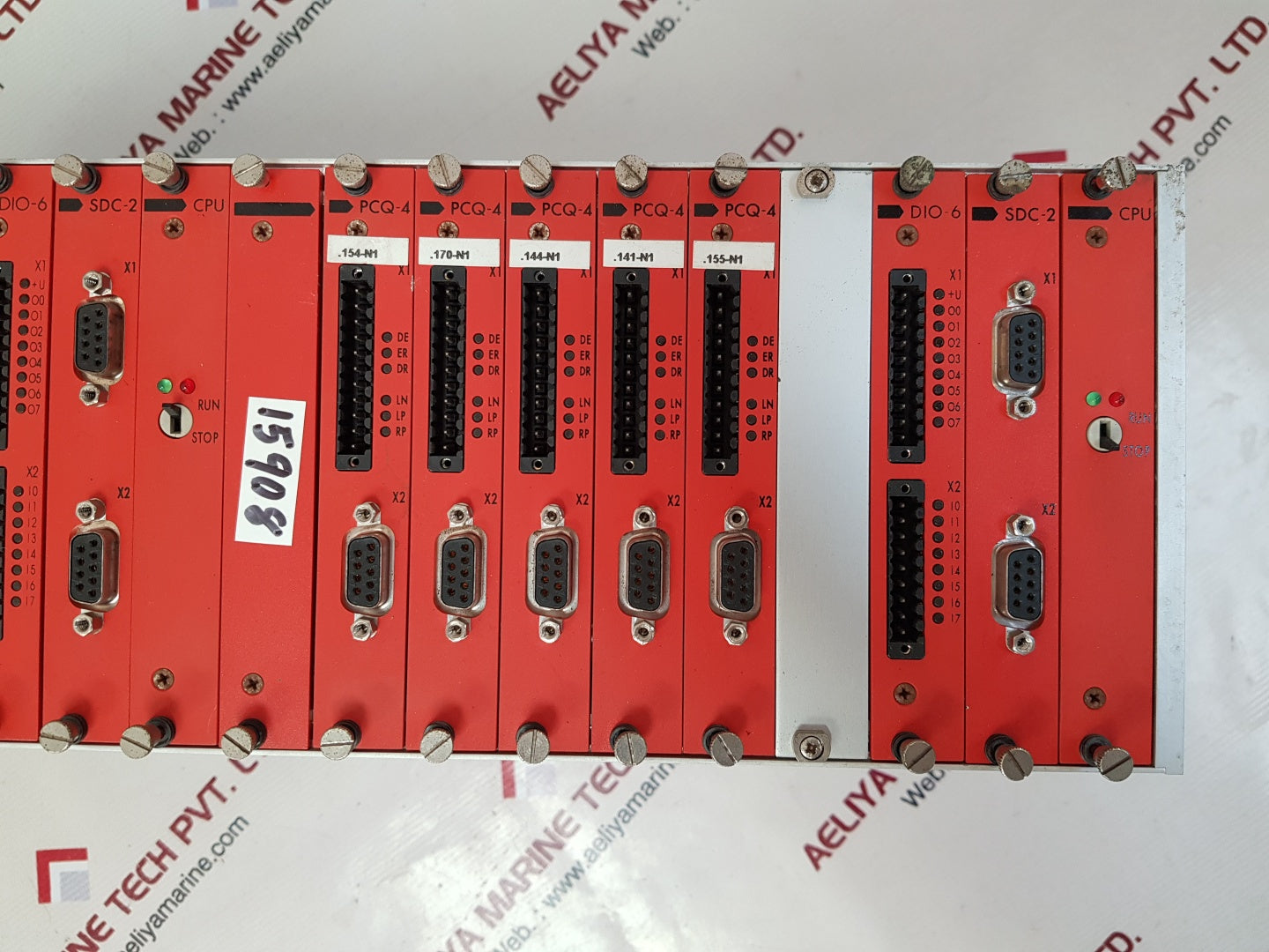 Promicon systems sbr-2x9 rack with card pcq-4,dio-6,sdc-2,cpu 