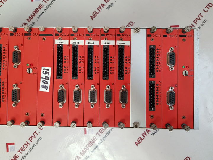 Promicon systems sbr-2x9 rack with card pcq-4,dio-6,sdc-2,cpu 