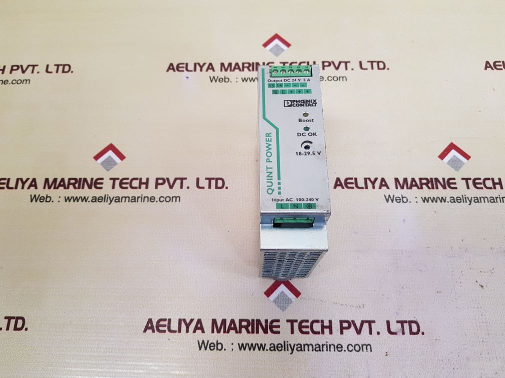 Phoenix contact quint-ps/1ac/24dc/5 quint power supply used