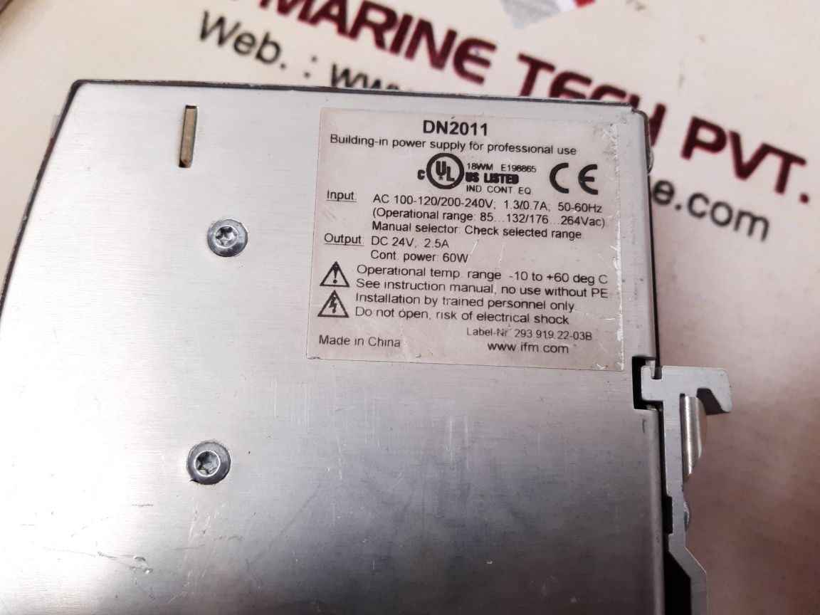 Ifm electronic dn 2011 power supply