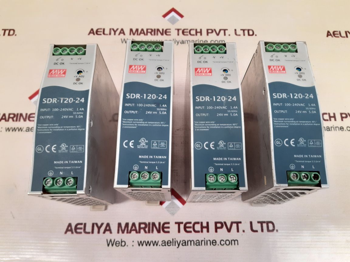 Mean well sdr-120-24 power supply used