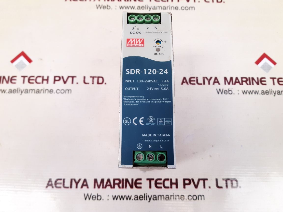 Mean well sdr-120-24 power supply used