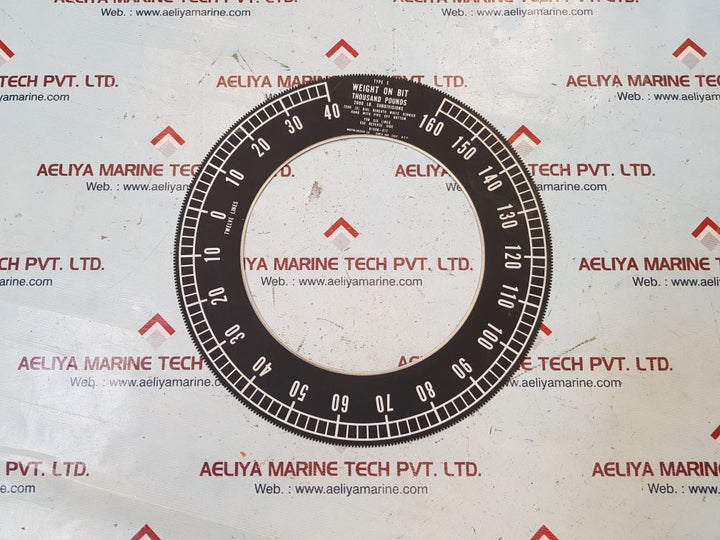 Md totco type e bit wt dial indicator b166b-612