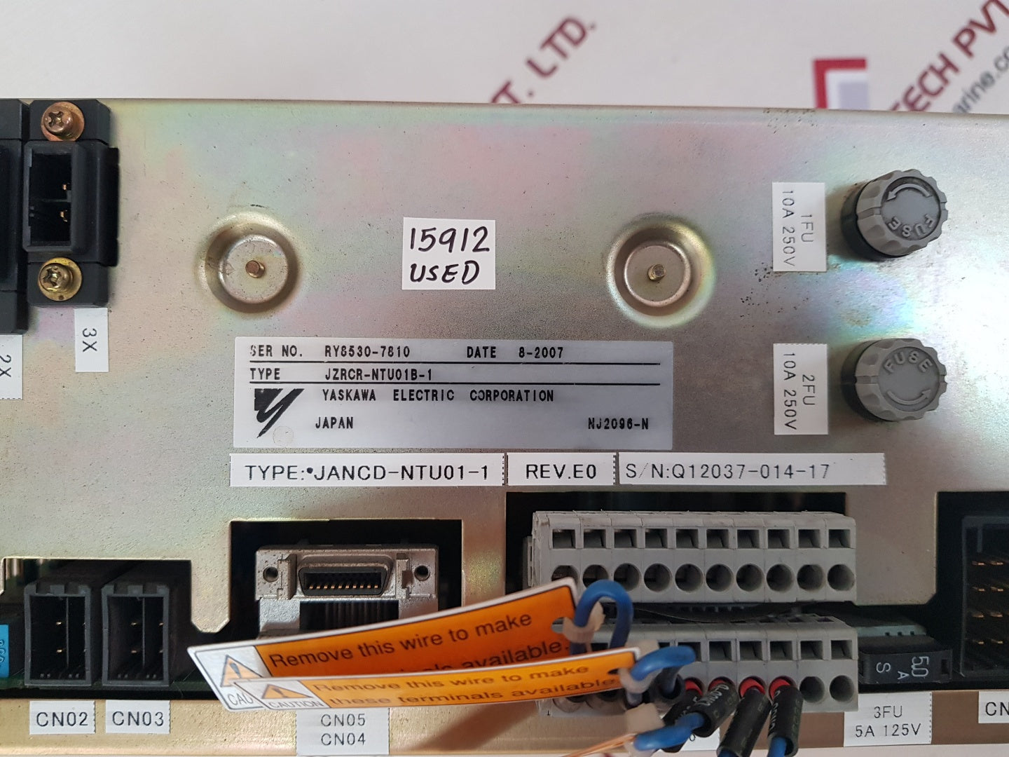 Yaskawa electric jzrcr-ntu01b-1 power supply jancd-ntu01-1