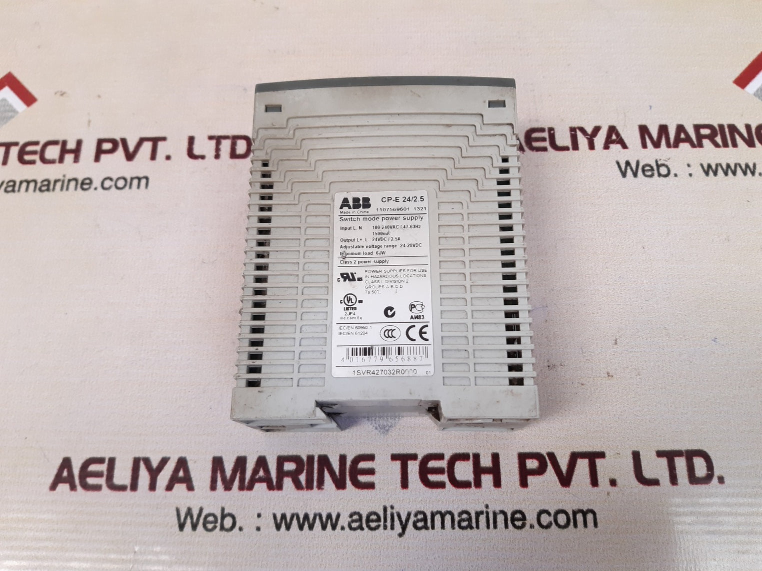 Abb cp-e 24/2.5 switch mode power supply 24vdc/2.5a