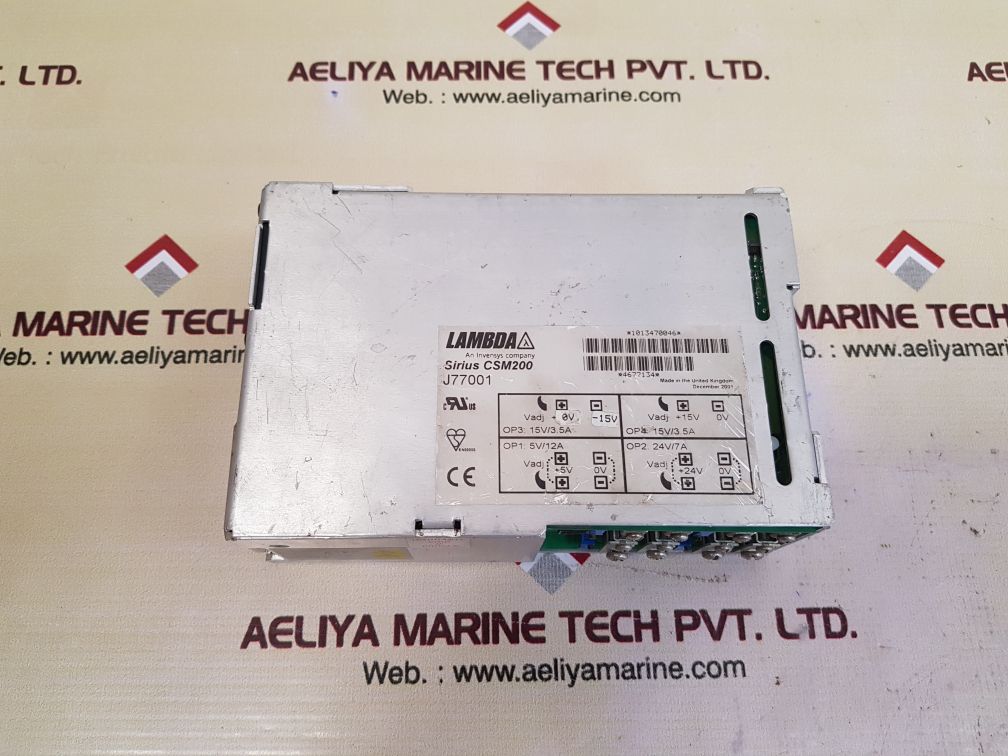 Lambda sirius csm200 power supply j77001