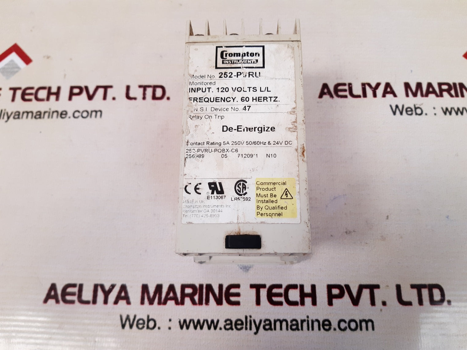 Crompton 252-pvru protection relay