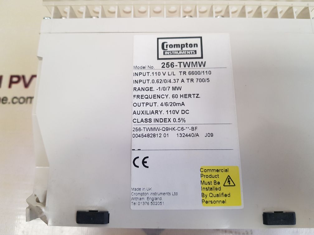 Crompton 256-twmw watt transducer 60hz 