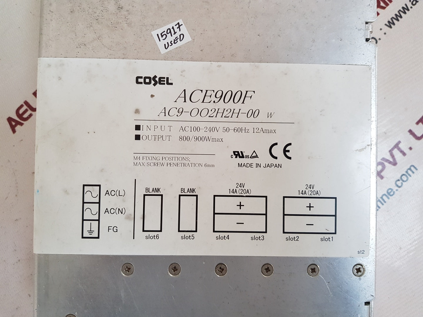 Cosel ace900f ac9-002h2h-00 w power supply