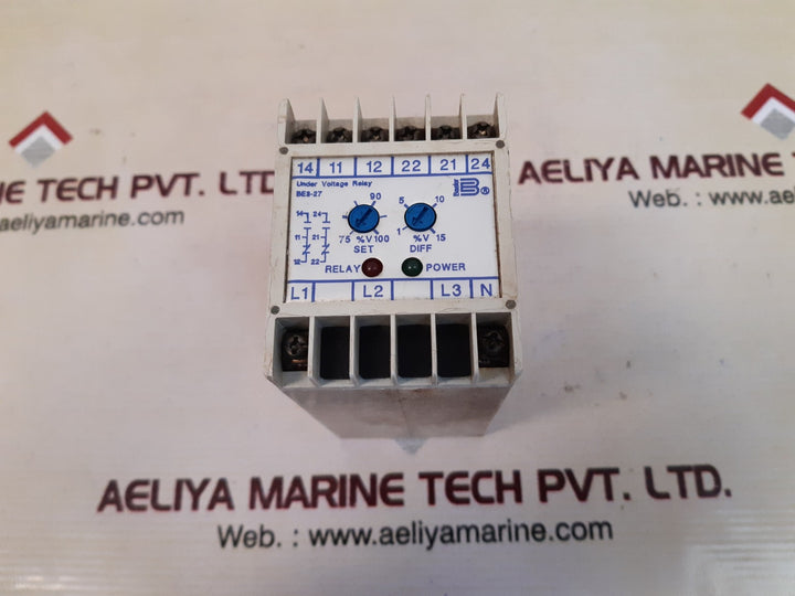 Basler electric 9319200100 under voltage relay be3-27-1a1n2