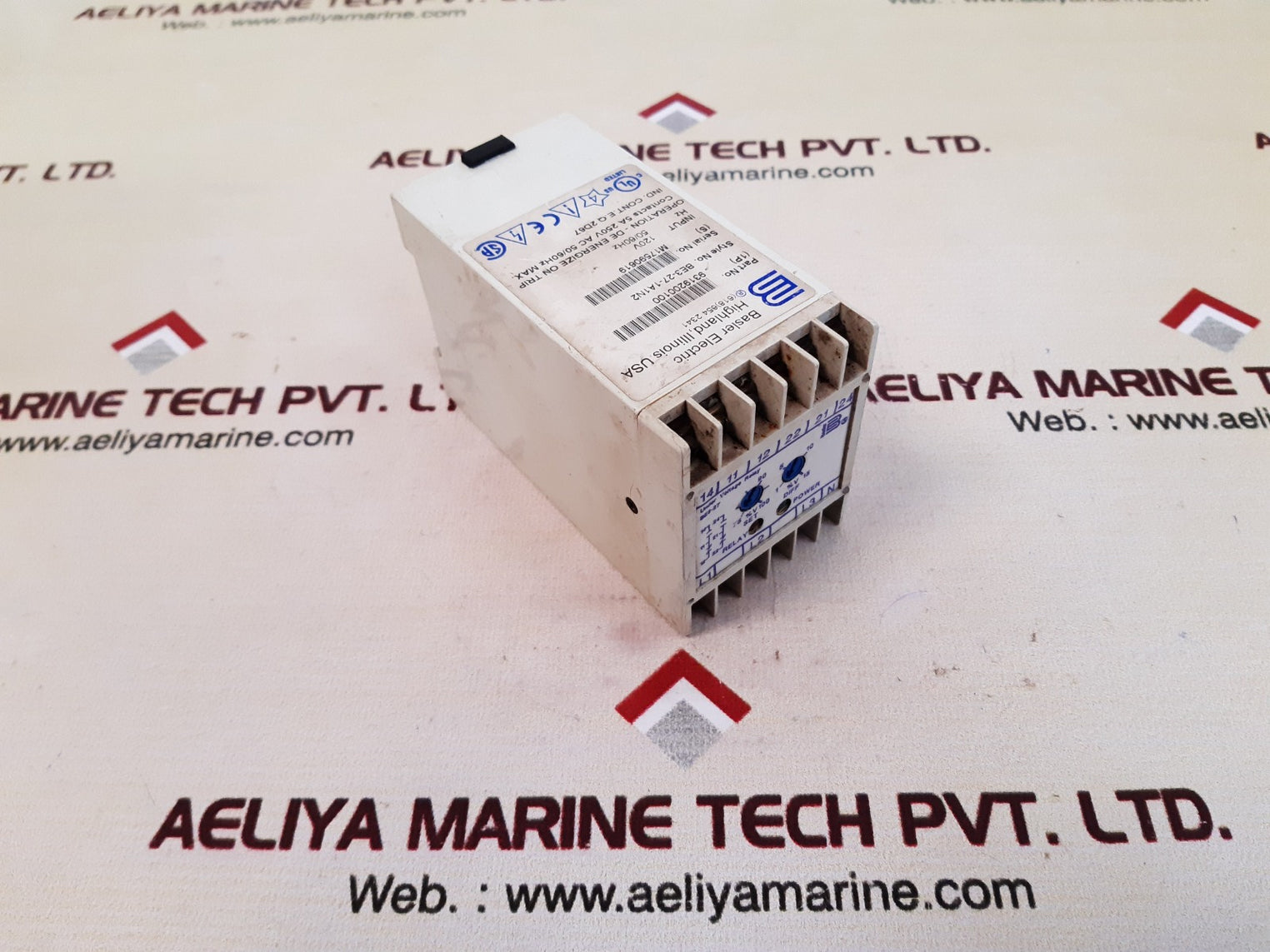 Basler electric 9319200100 under voltage relay be3-27-1a1n2