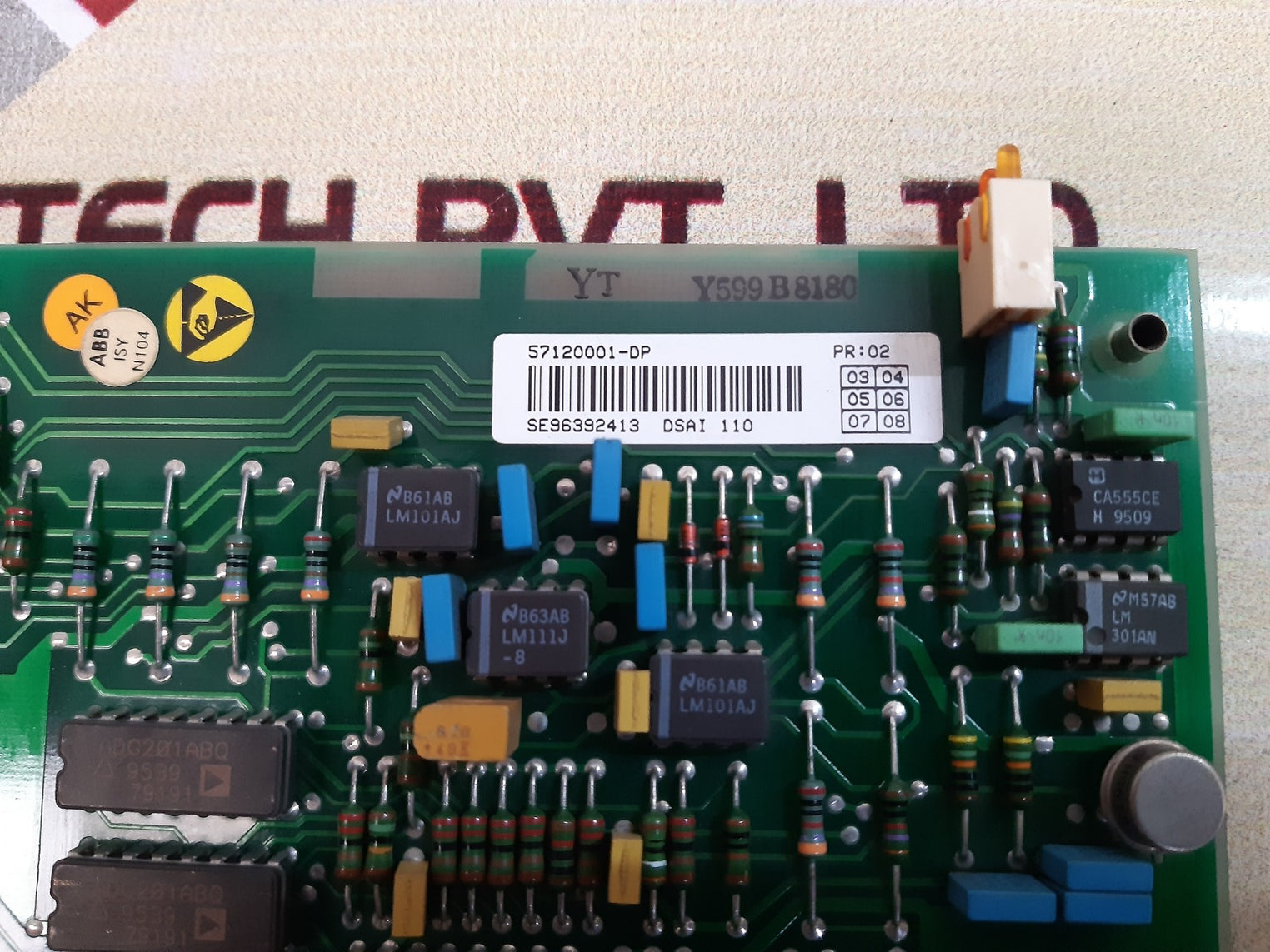 Abb 2668 500-33 57120001-dp analog input board