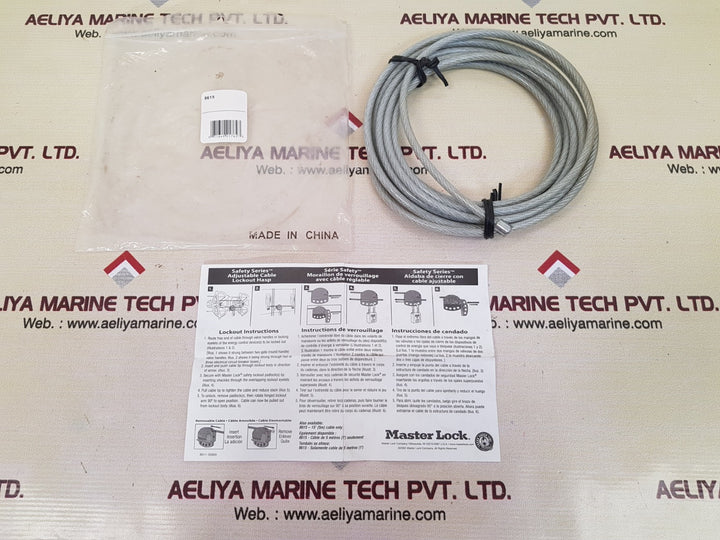 Set of 6x Master lock 8615 adjustable cable 