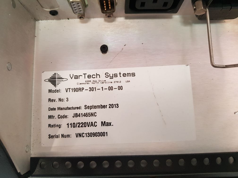 Vartech vt190rp-301-1-00-00 display panel