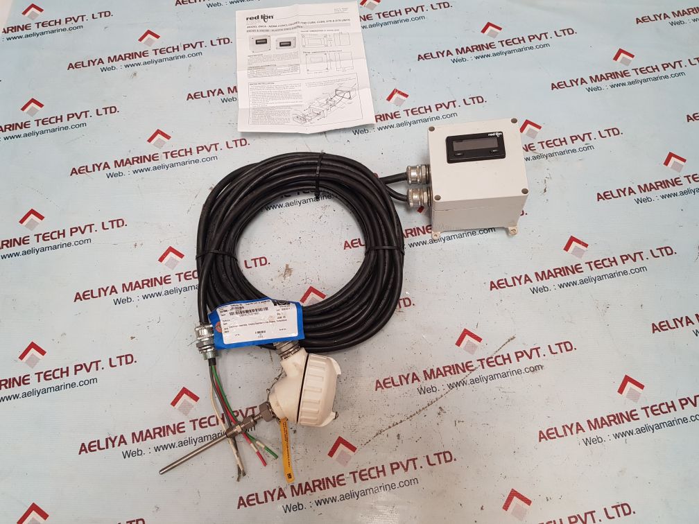 Red lion enc8 astic enclosures with pyromation temperature sensor 