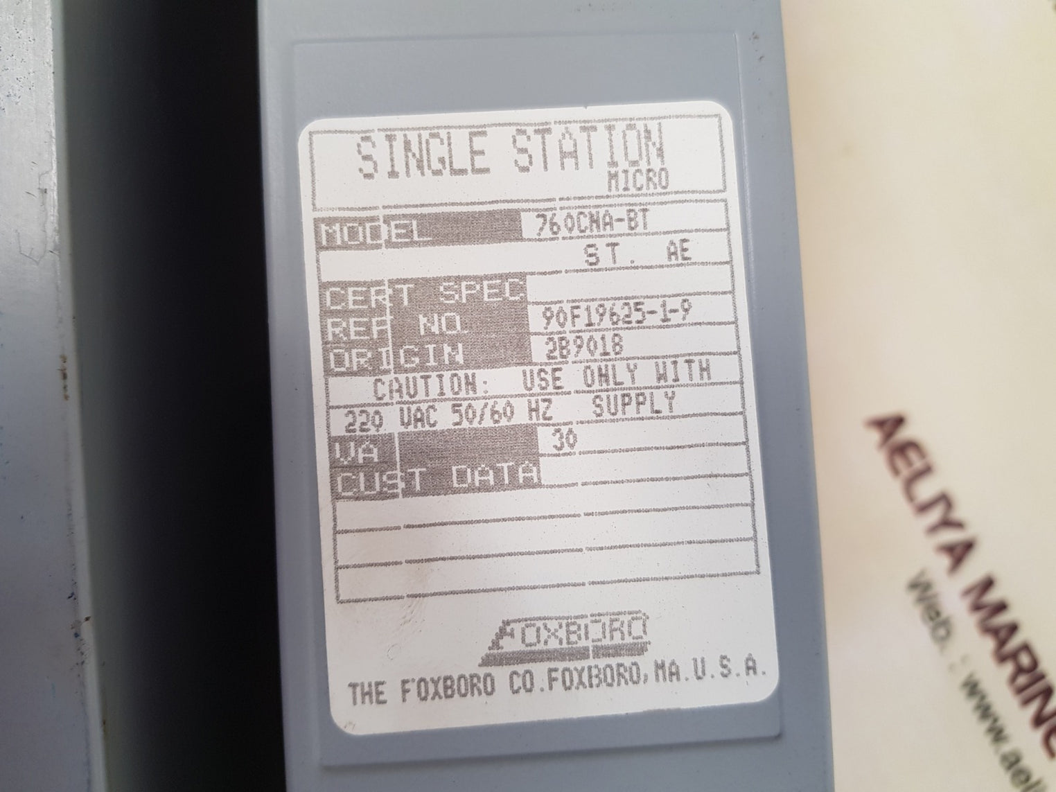 Foxboro 760cna-bt single station micro control