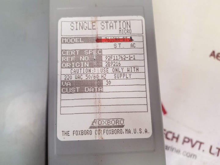 Foxboro 761cna-bt single station micro controller module 