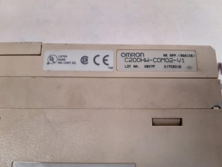 Omron sysmac c200hx-cpu64cpu unit with c200hw-com02-v1 plc module